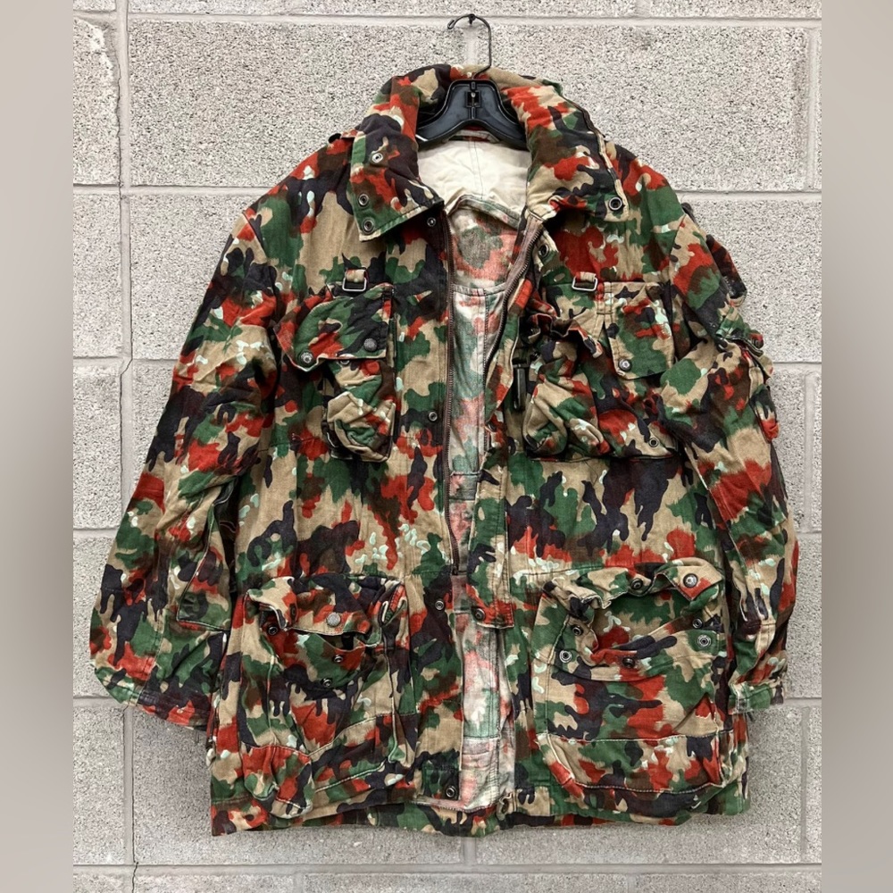 VINTAGE 1970s Swiss super field Alpenflage M70 jacket